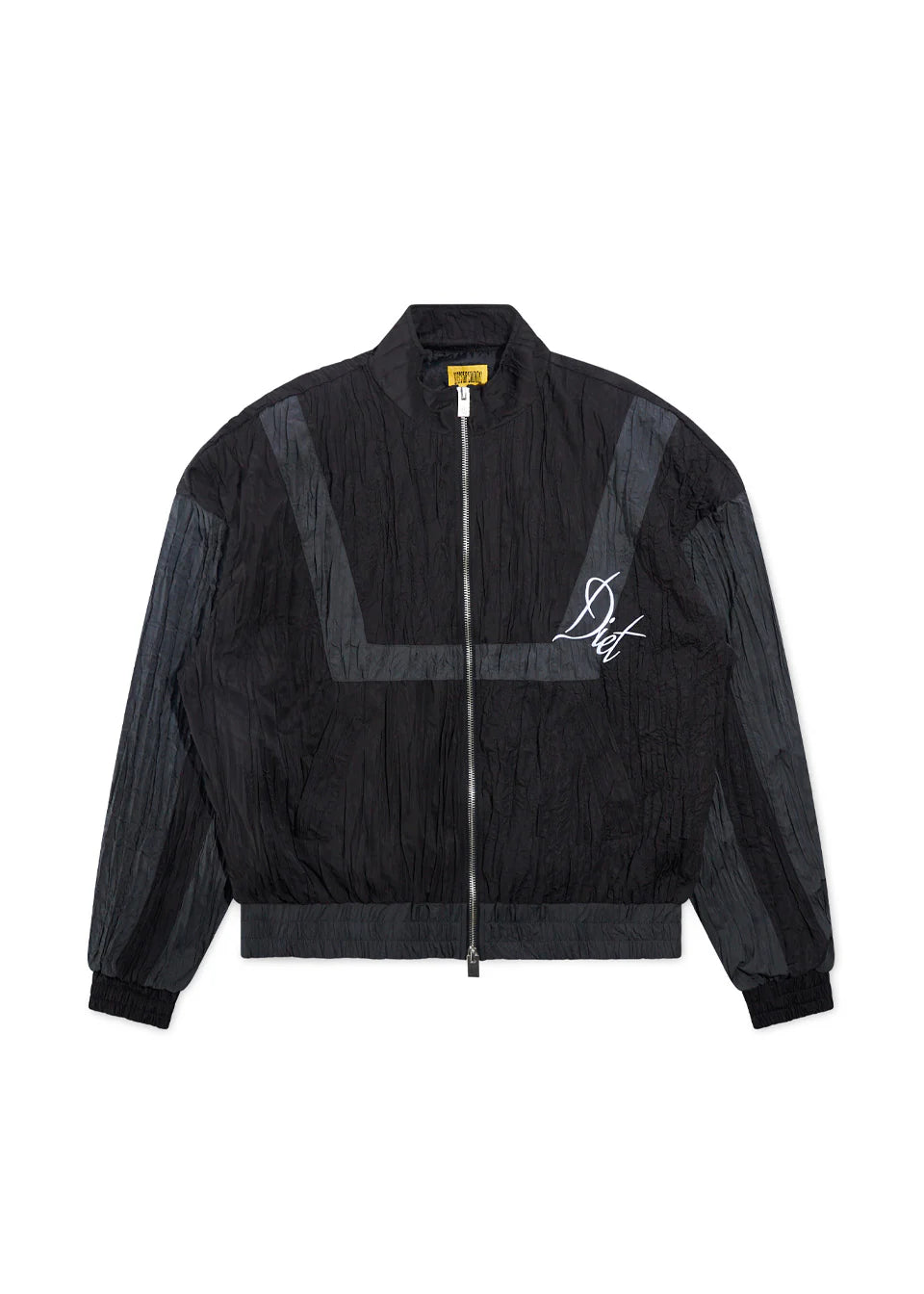 CRINKLED NYLON TRACK JACKET