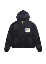 RIG TERRY ZIP UP - VINTAGE BLACK