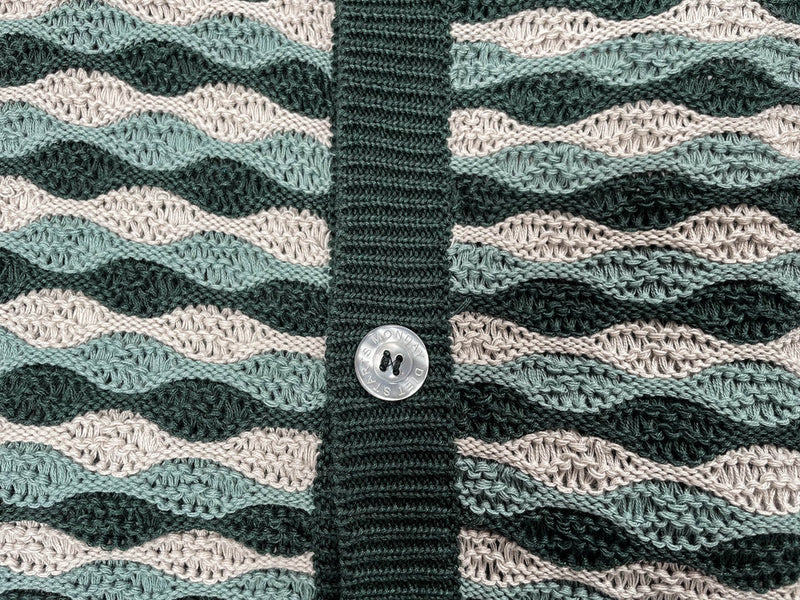 BEACH WAVE CROCHET BUTTON UP