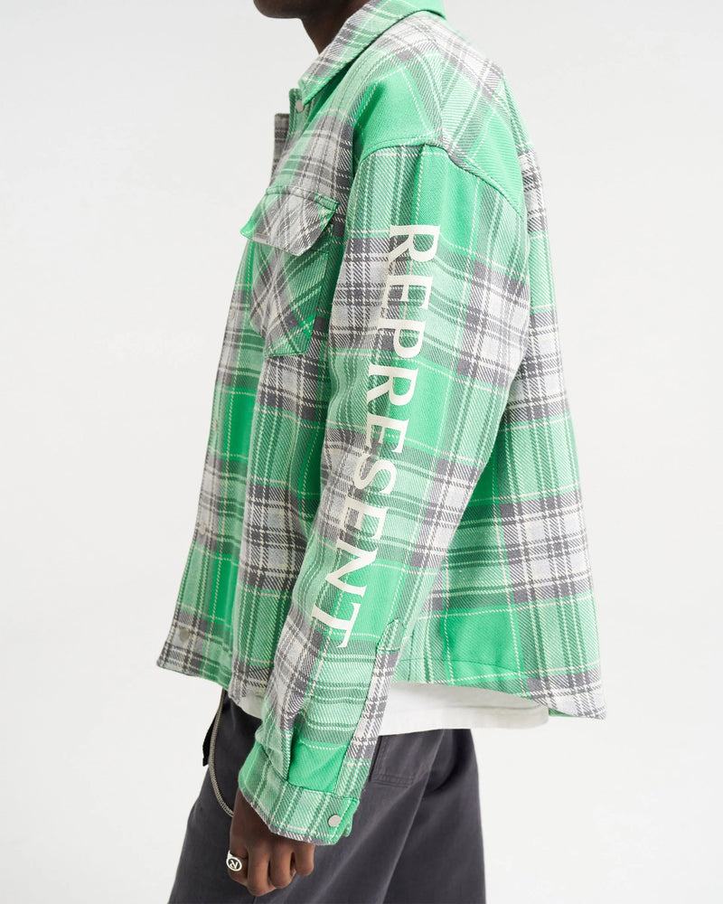 QUILTED FLANNEL OVERSHIRT