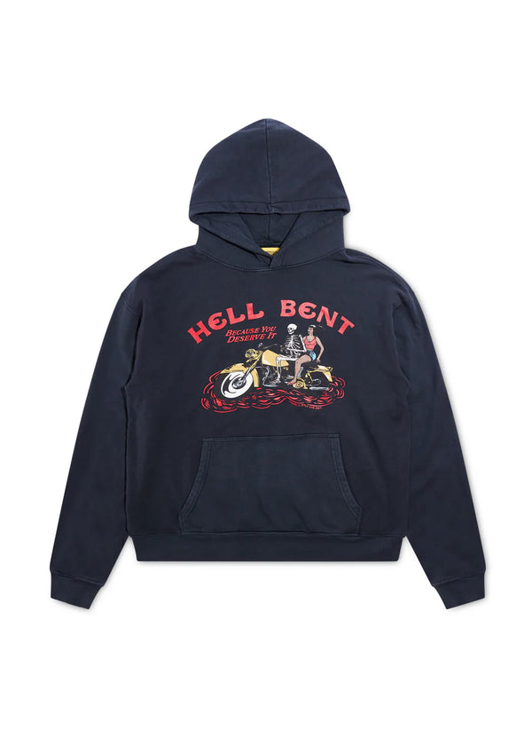 HELL BENT HOODIE - VINTAGE BLACK