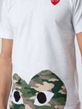 PLAY Camouflage Edge Half Heart T-shirt