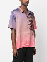 Palm Tree Gradient Print Shirt